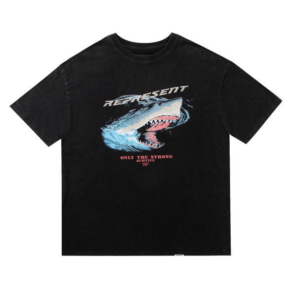 2023 men's and women's fashion t shirt western european brand designer rep shark print washed distressed high street loose fit fog, White;black
2023 men's and women's fashion t shirt western european brand designer rep shark print washed distressed high street loose fit fog, White;black