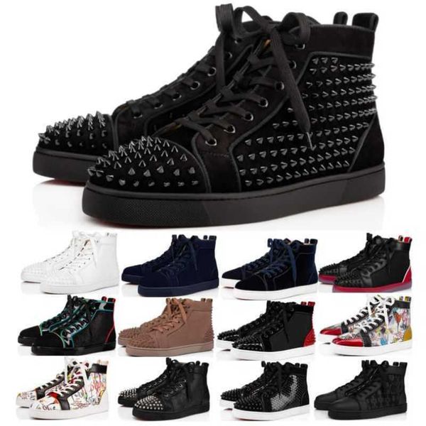 men new women red bottomed designer shoes sneakers studded rivets casual shoes rivet studs flat shoe stylist brand suede patent leather trai, Black
men new women red bottomed designer shoes sneakers studded rivets casual shoes rivet studs flat shoe stylist brand suede patent leather trai, Black