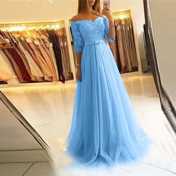 party dresses winter long sleeve lace gauze skirt pink midwaist wedding bridesmaid ball dress boat neck prom gowns quinceanera robes 230221, White;black
party dresses winter long sleeve lace gauze skirt pink midwaist wedding bridesmaid ball dress boat neck prom gowns quinceanera robes 230221, White;black