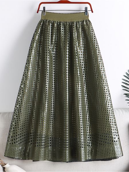 casual dresses surmiitro pu leather midi long skirt women korean fashion green black hollow out a line high waist skirt female 230222, Black;gray
casual dresses surmiitro pu leather midi long skirt women korean fashion green black hollow out a line high waist skirt female 230222, Black;gray