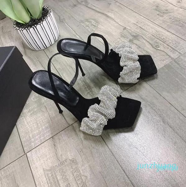 2023 sandals women summer rhinestone square toe high heel fashion black heels wedding shoes 75
2023 sandals women summer rhinestone square toe high heel fashion black heels wedding shoes 75