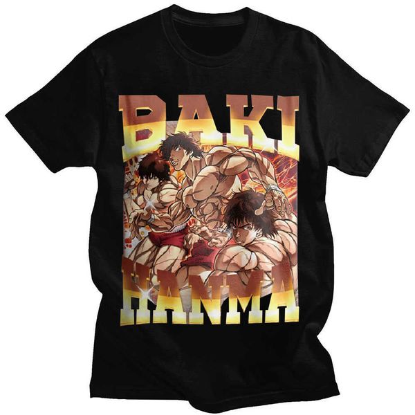 men's t-shirts baki the grappler short sleeve anime cool hanma yujiro t-shirt men women cotton harajuku casual street style clothes te, White;black
men's t-shirts baki the grappler short sleeve anime cool hanma yujiro t-shirt men women cotton harajuku casual street style clothes te, White;black