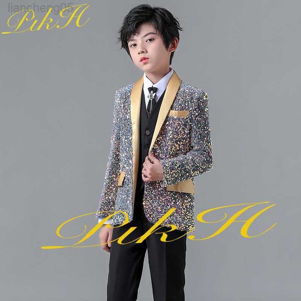 clothing sets colorful sequin boy suit 2 piece wedding tuxedo kids fashion jacket pants child blazer set 3-16 years complete outfit w0222, White
clothing sets colorful sequin boy suit 2 piece wedding tuxedo kids fashion jacket pants child blazer set 3-16 years complete outfit w0222, White