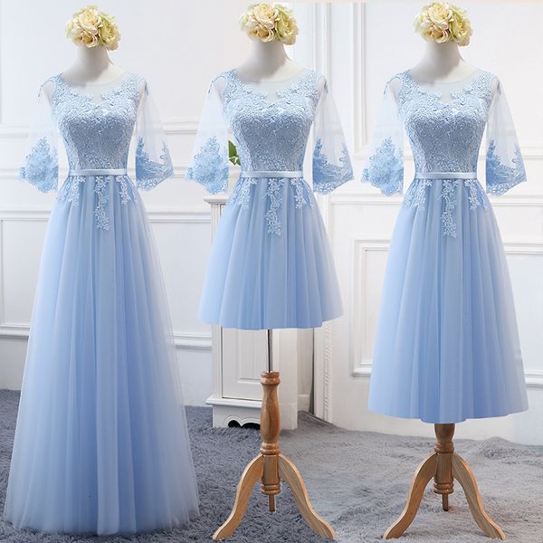 party dresses qnzl17tembroidered sky blue bridesmaid's long lace up middle sleeve marriage sister christmas dress girls wholesale 23022, White;black
party dresses qnzl17tembroidered sky blue bridesmaid's long lace up middle sleeve marriage sister christmas dress girls wholesale 23022, White;black