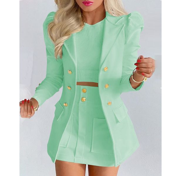 two piece dress sigutan 2023 spring suit longsleeved solid color women mini skirt twopiece female blazer 230222, White
two piece dress sigutan 2023 spring suit longsleeved solid color women mini skirt twopiece female blazer 230222, White