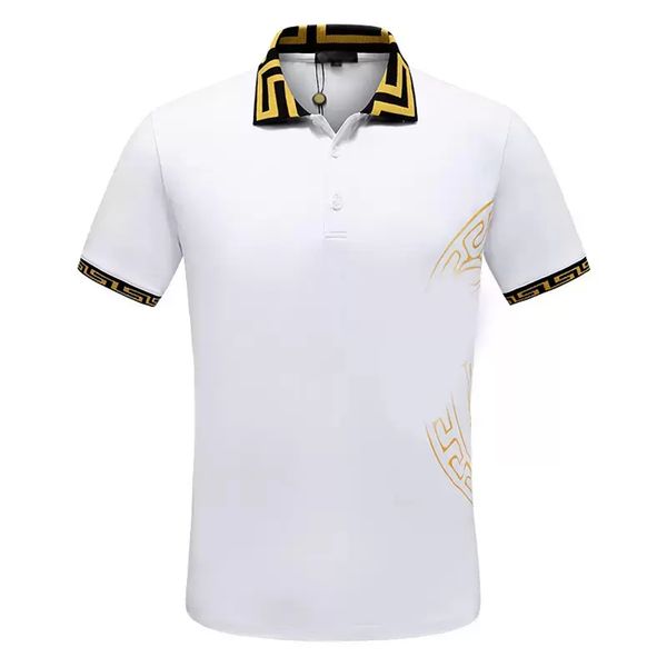 men's polo black and white designer beauty head brand embroidery 100% cotton breathable anti-wrinkle anti-pilling slim business oversiz, White;black
men's polo black and white designer beauty head brand embroidery 100% cotton breathable anti-wrinkle anti-pilling slim business oversiz, White;black