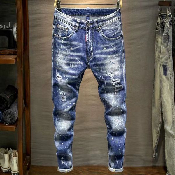 2023 new jeans men's luxury designer denim jeans ripped trousers motorcycle pants men's clothing wholesale, Blue
2023 new jeans men's luxury designer denim jeans ripped trousers motorcycle pants men's clothing wholesale, Blue