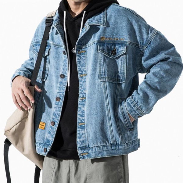 men's jackets denim coat long sleeve autumn loose korean style 230222, Black;brown
men's jackets denim coat long sleeve autumn loose korean style 230222, Black;brown