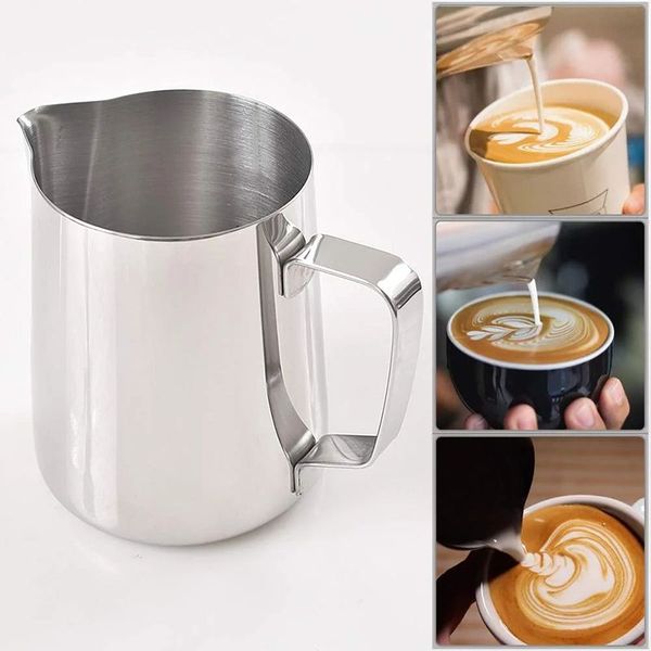 coffeware sets stainless steel milk frothing pitcher barista craft milk frother cappuccino making container milks foam cup coffee tool witho
coffeware sets stainless steel milk frothing pitcher barista craft milk frother cappuccino making container milks foam cup coffee tool witho