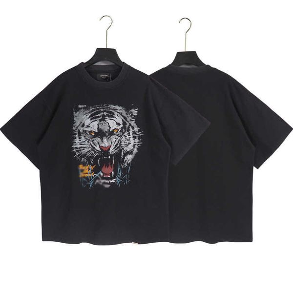 2023 men's and women's fashion t shirt western european brand designer rep year the tiger limited washing used head printed short, White;black
2023 men's and women's fashion t shirt western european brand designer rep year the tiger limited washing used head printed short, White;black