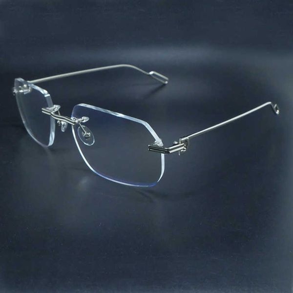 rimless eyeglasses frame fashion transparent eyewear desinger clear gold sun glasses for women womens mens goggle senior eyewear eyeglasses, White;black
rimless eyeglasses frame fashion transparent eyewear desinger clear gold sun glasses for women womens mens goggle senior eyewear eyeglasses, White;black