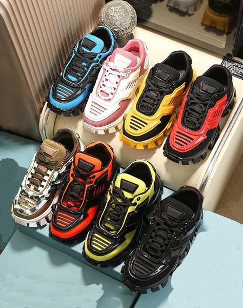 with box prad designer men women casual shoes 1fw lates cloudbust thunder low lace up shoe camouflage capsule series color matching yb kpe, Black
with box prad designer men women casual shoes 1fw lates cloudbust thunder low lace up shoe camouflage capsule series color matching yb kpe, Black