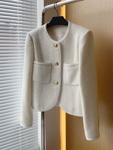 womens jackets luxury french vintage tweed jacket coat women autumn winter korean chic fried street woolen casaco outwear 230222, Black;brown
womens jackets luxury french vintage tweed jacket coat women autumn winter korean chic fried street woolen casaco outwear 230222, Black;brown