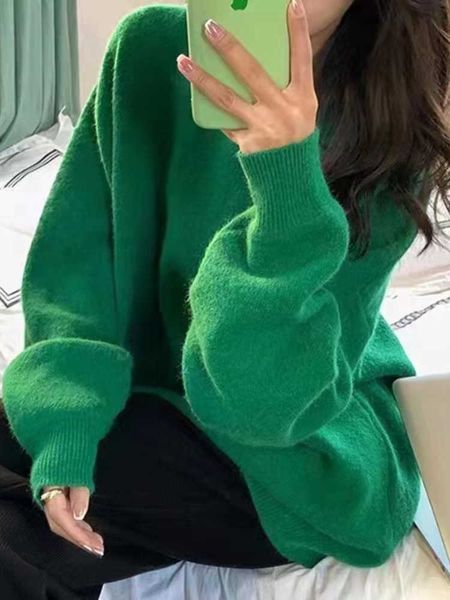sweater woman winter 2022 korean fashion thick s pullover long sleeve knit o-neck over sized jumper 230222, White;black
sweater woman winter 2022 korean fashion thick s pullover long sleeve knit o-neck over sized jumper 230222, White;black