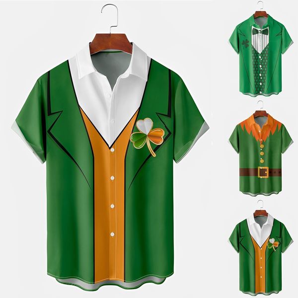 men s casual shirts st patrick s day green shirt saint patricks lucky shamrocks short sleeve street style blouses trendy clothing 230221, White;black
men s casual shirts st patrick s day green shirt saint patricks lucky shamrocks short sleeve street style blouses trendy clothing 230221, White;black