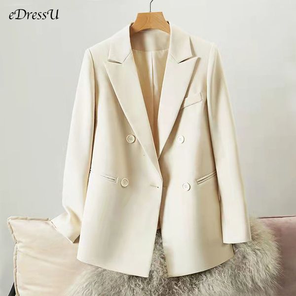 womens jackets edressu spring woman blazer ivory loose jacket black office lady suit casual double breasted outwear p1 230222, Black;brown
womens jackets edressu spring woman blazer ivory loose jacket black office lady suit casual double breasted outwear p1 230222, Black;brown