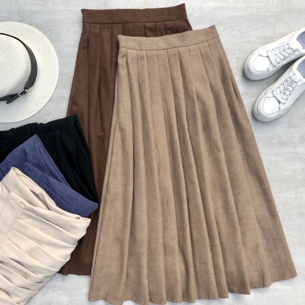 casual dresses autumn winter fashion corduroy midi long pleated skirt women korean style mid-length comfortable high waist skirt 230222, Black;gray
casual dresses autumn winter fashion corduroy midi long pleated skirt women korean style mid-length comfortable high waist skirt 230222, Black;gray