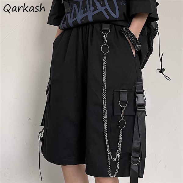 women's shorts cargo women black chain loose cool streetwear casual chic fashion harajuku teens couple females design goth mujer 230222, White;black
women's shorts cargo women black chain loose cool streetwear casual chic fashion harajuku teens couple females design goth mujer 230222, White;black