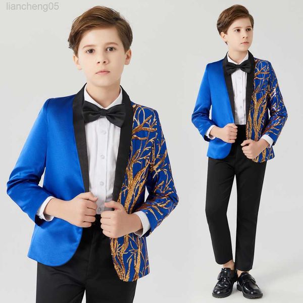 clothing sets children's blue sequined suit flower boys formal suit kids wedding birthday party dress child tuxedo prom performance com, White
clothing sets children's blue sequined suit flower boys formal suit kids wedding birthday party dress child tuxedo prom performance com, White