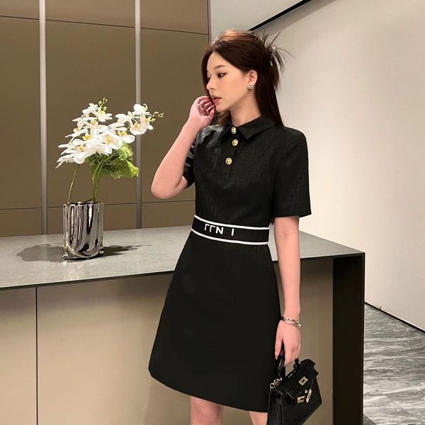 basic & casual dresses designer designer 2023 new classic waist tucked lapel short-sleeved fashion vintage full print f letter slim jacquard, Black;gray
basic & casual dresses designer designer 2023 new classic waist tucked lapel short-sleeved fashion vintage full print f letter slim jacquard, Black;gray