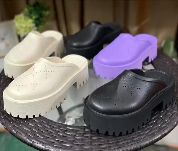 designer soft leather slippers fashion thick soles women's platform sandals leather heels letter slide beach shoes large us4-us11, Black
designer soft leather slippers fashion thick soles women's platform sandals leather heels letter slide beach shoes large us4-us11, Black
