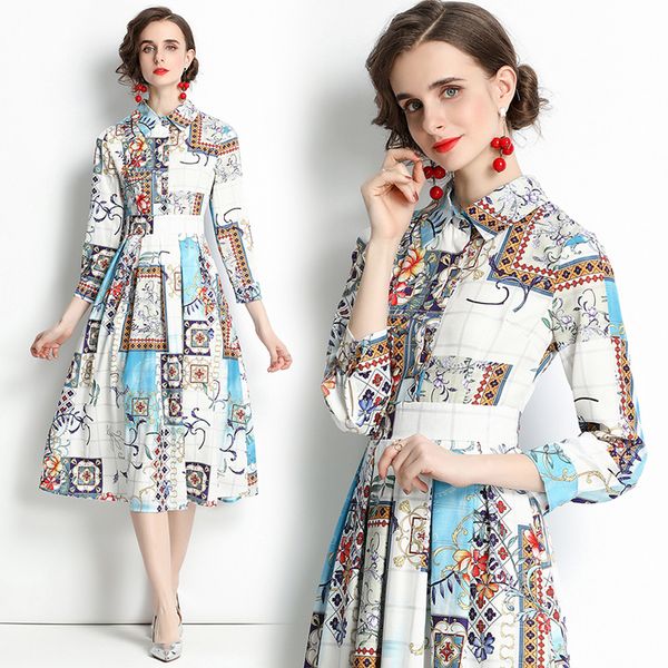 2023 floral printed casual shirt dresses blue robe women designer long sleeve lapel street style midi dress spring autumn ladies sweet cute, Black;gray
2023 floral printed casual shirt dresses blue robe women designer long sleeve lapel street style midi dress spring autumn ladies sweet cute, Black;gray