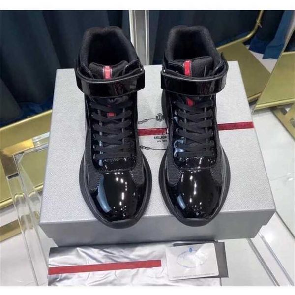 perfect americas cup high-sneakers shoes men casual walking rubber sole men's sports mesh fabric patent leather outdoor trainers0gx5, Black
perfect americas cup high-sneakers shoes men casual walking rubber sole men's sports mesh fabric patent leather outdoor trainers0gx5, Black