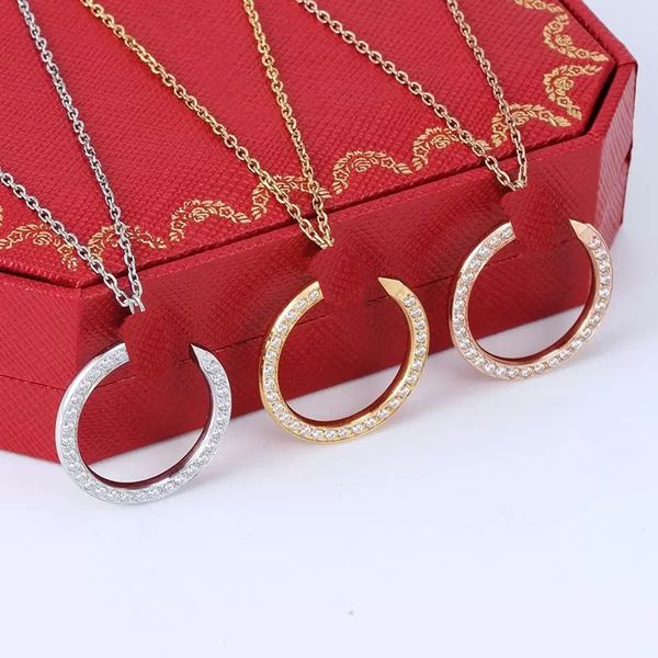 necklace women's classic titanium steel gold silver nail letters gift girlfriend wedding inlaid with diamonds luxury designer jewelry d
necklace women's classic titanium steel gold silver nail letters gift girlfriend wedding inlaid with diamonds luxury designer jewelry d