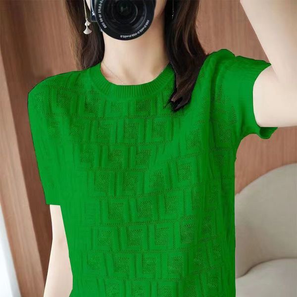 new designer womens knits womens t shirt short sleeve viscose hollow out long sleeve shorts women s knitting t shirt cool cardigan round nec, White
new designer womens knits womens t shirt short sleeve viscose hollow out long sleeve shorts women s knitting t shirt cool cardigan round nec, White