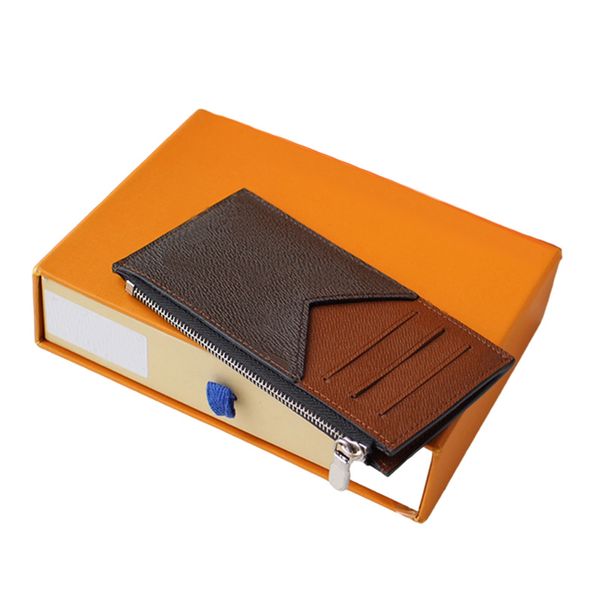7a designer card holder wallet short classic men women card holders fashion mini purse coin purse zipper pocket interior slot pocket clutch, Brown;gray
7a designer card holder wallet short classic men women card holders fashion mini purse coin purse zipper pocket interior slot pocket clutch, Brown;gray