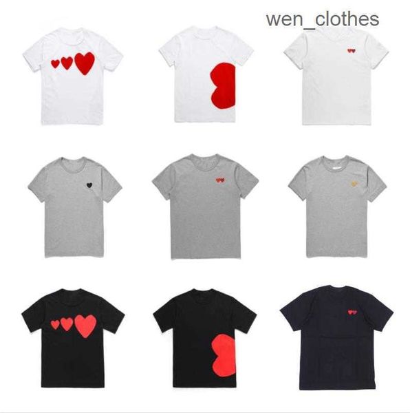 play mens t shirt designer cdg embroidery red heart commes des casual women s badge quanlity tshirts cotton short sleeve summer xddd, White;black
play mens t shirt designer cdg embroidery red heart commes des casual women s badge quanlity tshirts cotton short sleeve summer xddd, White;black