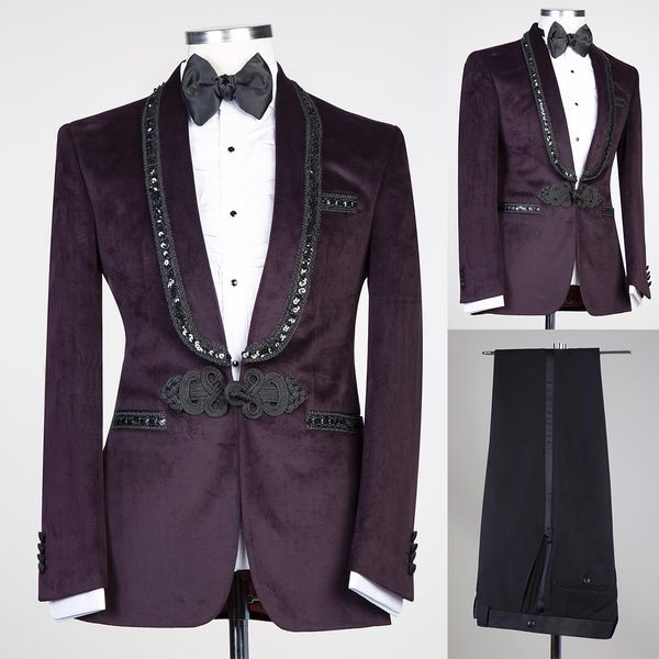 men's suits blazers velvet men tailormade 2 pieces blazer black pants chinese knot sheer lapel diamonds business wedding plus size tail, White;black
men's suits blazers velvet men tailormade 2 pieces blazer black pants chinese knot sheer lapel diamonds business wedding plus size tail, White;black