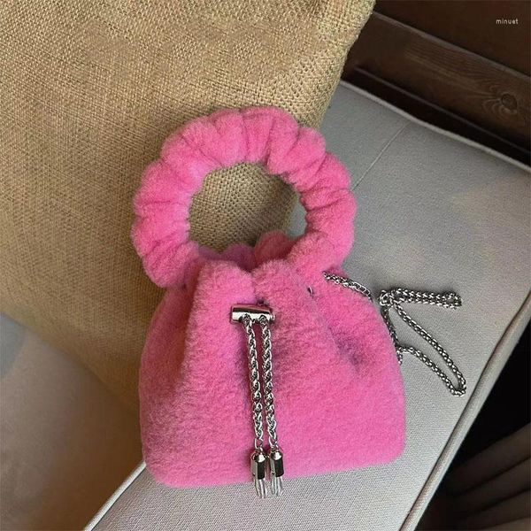 shoulder bags plush handbag for women autumn and winter bag rhinestone tassel pleated drawstring bucket
shoulder bags plush handbag for women autumn and winter bag rhinestone tassel pleated drawstring bucket