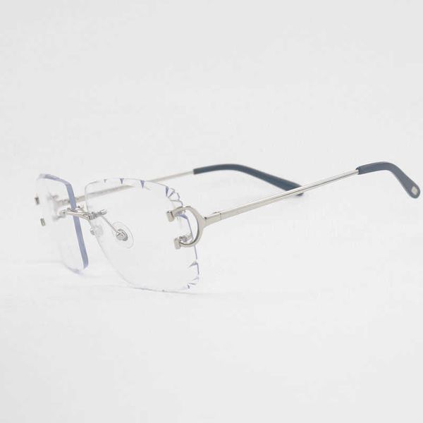 new rimless c wire sunglasses men oversize eyewear women for summer diamond cutting clear glasses metal frame new fashion factory sun glasse, White;black
new rimless c wire sunglasses men oversize eyewear women for summer diamond cutting clear glasses metal frame new fashion factory sun glasse, White;black