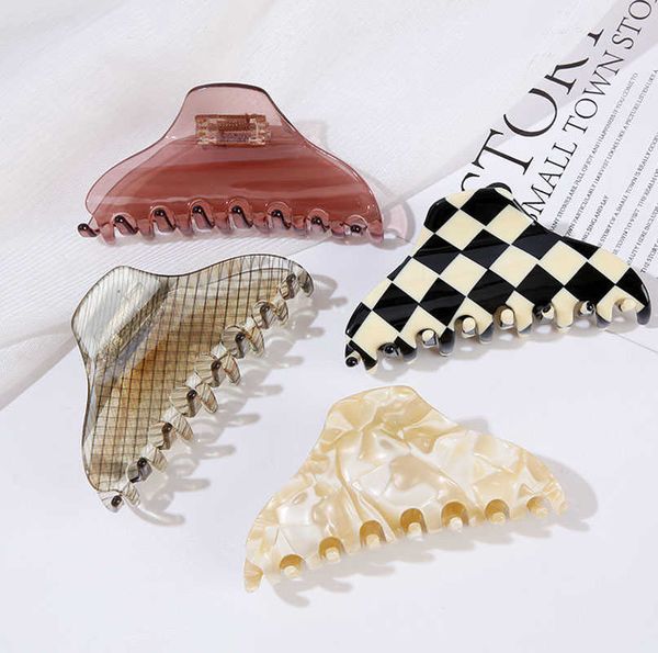 hair clips barrettes wholesale korean fashion hair claws transparent acetate acrylic checkerboard marble shark clip for woman girls j230221, Golden;silver
hair clips barrettes wholesale korean fashion hair claws transparent acetate acrylic checkerboard marble shark clip for woman girls j230221, Golden;silver