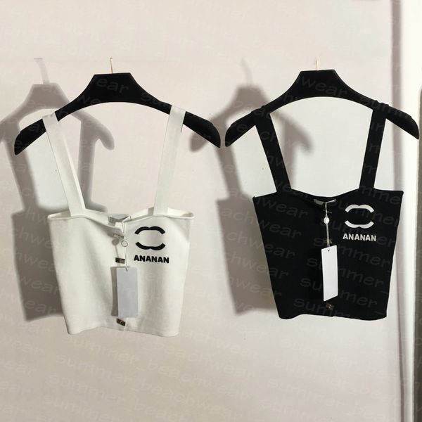 knits sling vest women designer vests sleeveless tank summer fashion knits tees, White
knits sling vest women designer vests sleeveless tank summer fashion knits tees, White