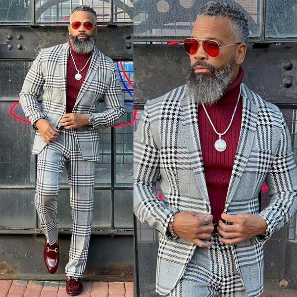 men's suits blazers wool men tailormade 2 pieces blazer pants one button plaid stripes tuxedo loose fit fashion wedding plus size tailo, White;black
men's suits blazers wool men tailormade 2 pieces blazer pants one button plaid stripes tuxedo loose fit fashion wedding plus size tailo, White;black