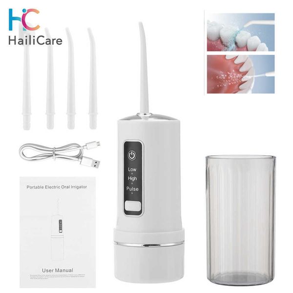 electric oral dental irrigator portable water flosser usb rechargeable ipx7 waterproof 230ml 3 modes water jet tip teeth cleaner 230202
electric oral dental irrigator portable water flosser usb rechargeable ipx7 waterproof 230ml 3 modes water jet tip teeth cleaner 230202