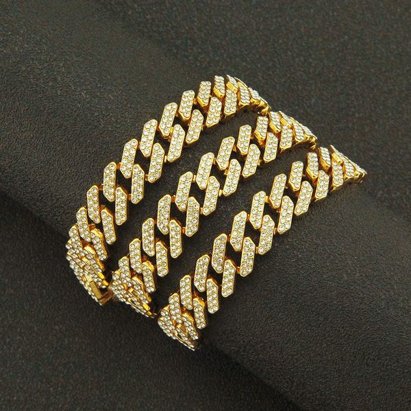 cuban link chain necklace bracelet jewelry set 18k real gold plated zircona miami necklace with design spring buckle, Silver
cuban link chain necklace bracelet jewelry set 18k real gold plated zircona miami necklace with design spring buckle, Silver