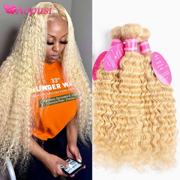 lace wigs aopusi 613 blonde deep wave bundles 1 3 4pcs brazilian human hair bundle honey weave remy 230221, Black;brown
lace wigs aopusi 613 blonde deep wave bundles 1 3 4pcs brazilian human hair bundle honey weave remy 230221, Black;brown