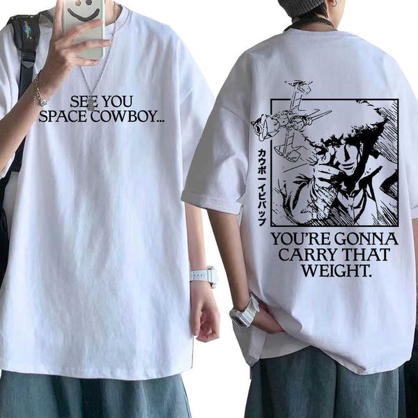 men's t-shirts anime cowboy bebop t-shirts space spike you're gonna carry that weight t-shirt men short sleeve casual cotton t shi, White;black
men's t-shirts anime cowboy bebop t-shirts space spike you're gonna carry that weight t-shirt men short sleeve casual cotton t shi, White;black