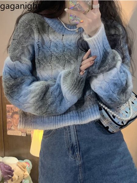women's sweaters gaganight women gradient color twist soft waxy sweater women's autumn korean version o neck loose short knitted, White;black
women's sweaters gaganight women gradient color twist soft waxy sweater women's autumn korean version o neck loose short knitted, White;black