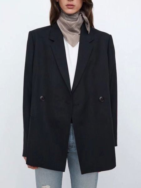 womens jackets women coat autumn and winter twocolor silhouette doublebreasted blazer 230222, Black;brown
womens jackets women coat autumn and winter twocolor silhouette doublebreasted blazer 230222, Black;brown