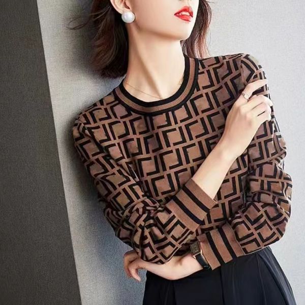 sweater womens spring round neck striped fashion long sleeve women high end jacquard knitting sweaters coats knit women white sweater brown, White;black
sweater womens spring round neck striped fashion long sleeve women high end jacquard knitting sweaters coats knit women white sweater brown, White;black