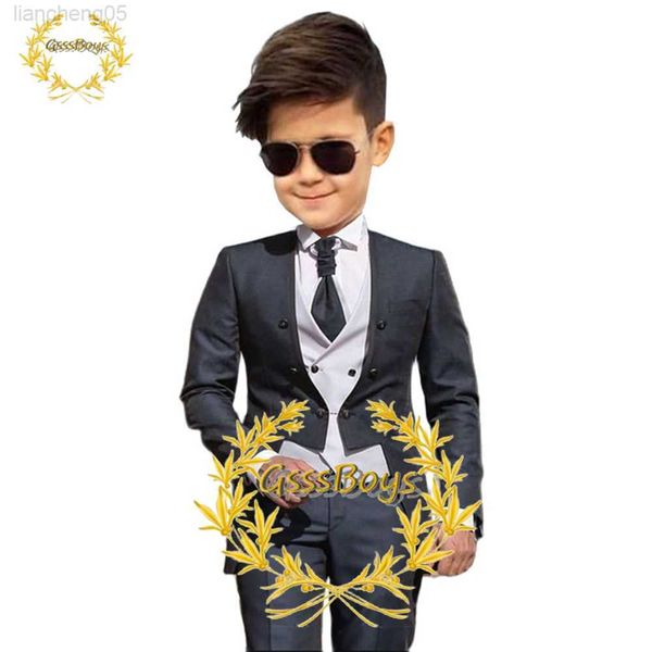 clothing sets suit for boys wedding tuxedo three piece child blazer pants vest formal party slim fit jacket kids custom clothes w0222, White
clothing sets suit for boys wedding tuxedo three piece child blazer pants vest formal party slim fit jacket kids custom clothes w0222, White