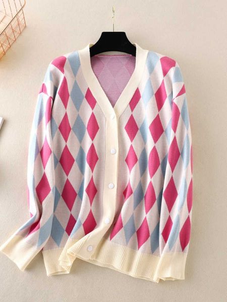 sweater woman winter 2022 korean fashion new in argyle knitting cardigan long sleeve cardigans v-neck loose-fitting coats 230222, White;black
sweater woman winter 2022 korean fashion new in argyle knitting cardigan long sleeve cardigans v-neck loose-fitting coats 230222, White;black