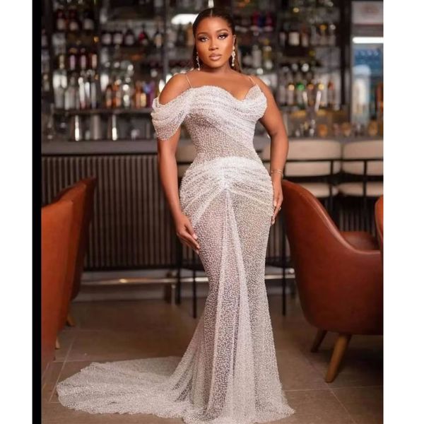 2023 plus size arabic aso ebi mermaid white prom dresses sheer neck beaded evening formal party second reception gowns dress, Black
2023 plus size arabic aso ebi mermaid white prom dresses sheer neck beaded evening formal party second reception gowns dress, Black