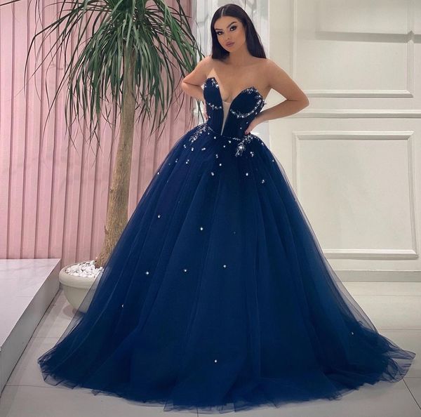 navy blue evening party dress sweetheart beaded sleeveless long train prom formal gowns lace up back tulle robe de soiree 2023 vestidos feas, Black;red
navy blue evening party dress sweetheart beaded sleeveless long train prom formal gowns lace up back tulle robe de soiree 2023 vestidos feas, Black;red