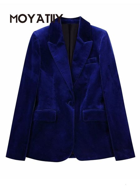 womens jackets moyatiiy women blue velvet blazer coat vintage long sleeve coats pockets female ol fit suit overcoats 230222, Black;brown
womens jackets moyatiiy women blue velvet blazer coat vintage long sleeve coats pockets female ol fit suit overcoats 230222, Black;brown