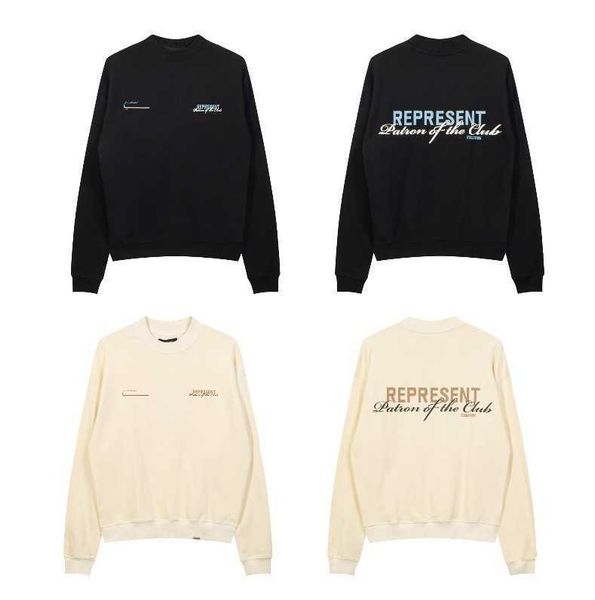 2023 men's and women's hoodies fashion western european brand designer represne two color small standard round neck autumn winter, Black
2023 men's and women's hoodies fashion western european brand designer represne two color small standard round neck autumn winter, Black